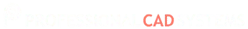Professional CAD Systems Logo small white