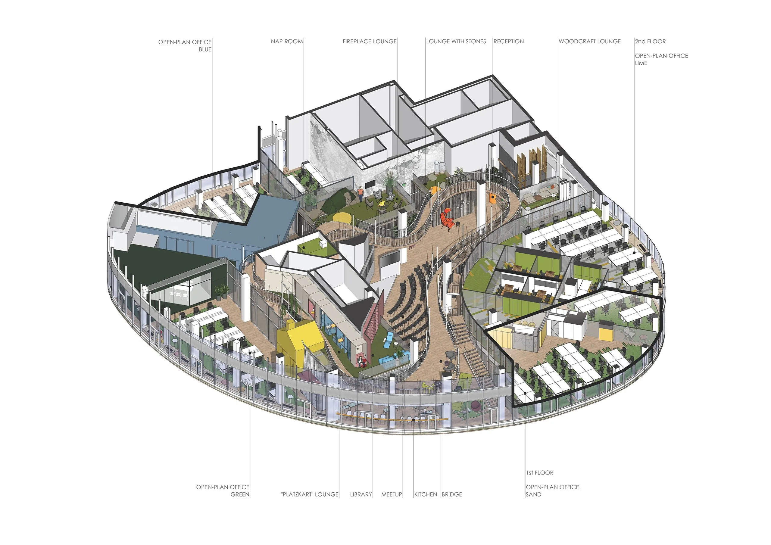 sketchup grammarly office landing elevation