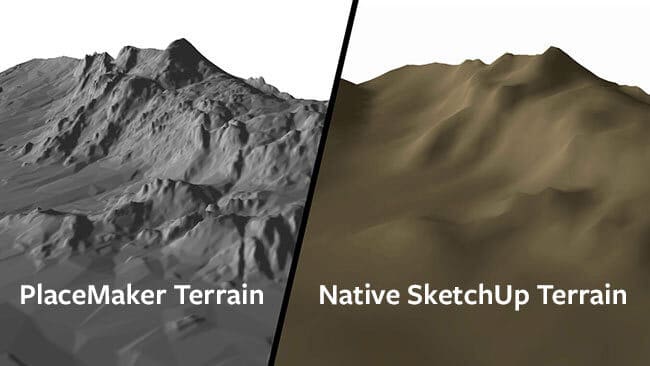 sketchup placemaker terrain comparison