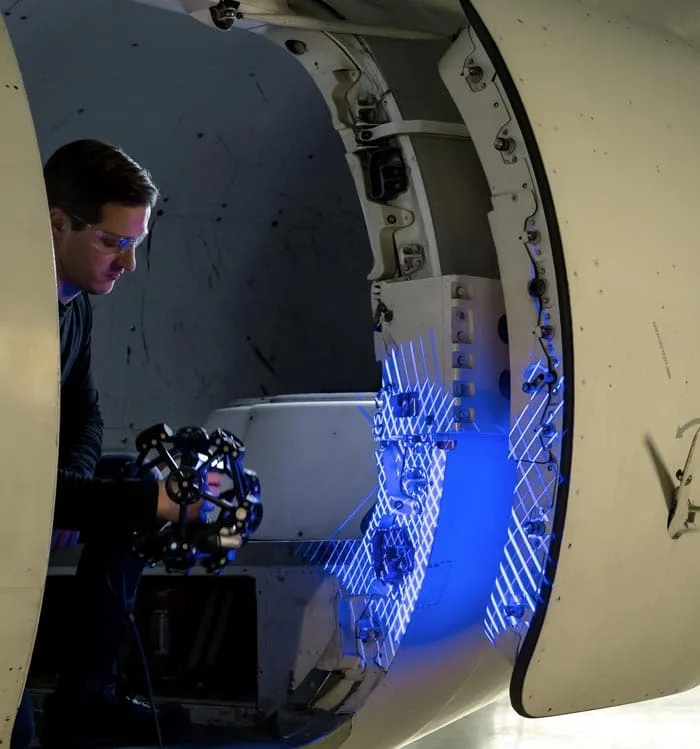 metrascan3d quality control scanning plane door accuracy resolution