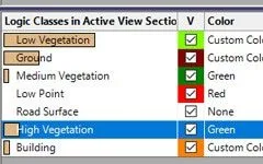 Point cloud LAS classification in AutoCAD