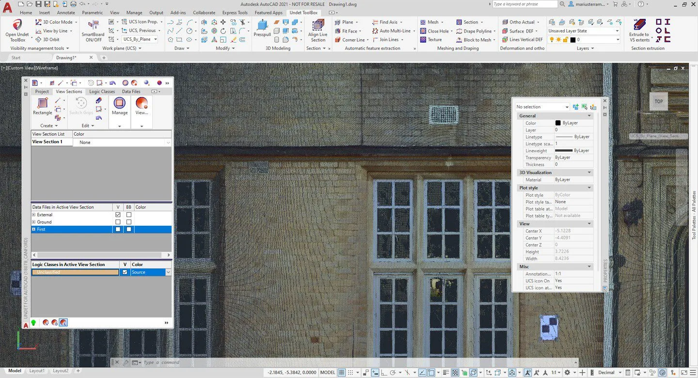 Undet for AutoCAD interface