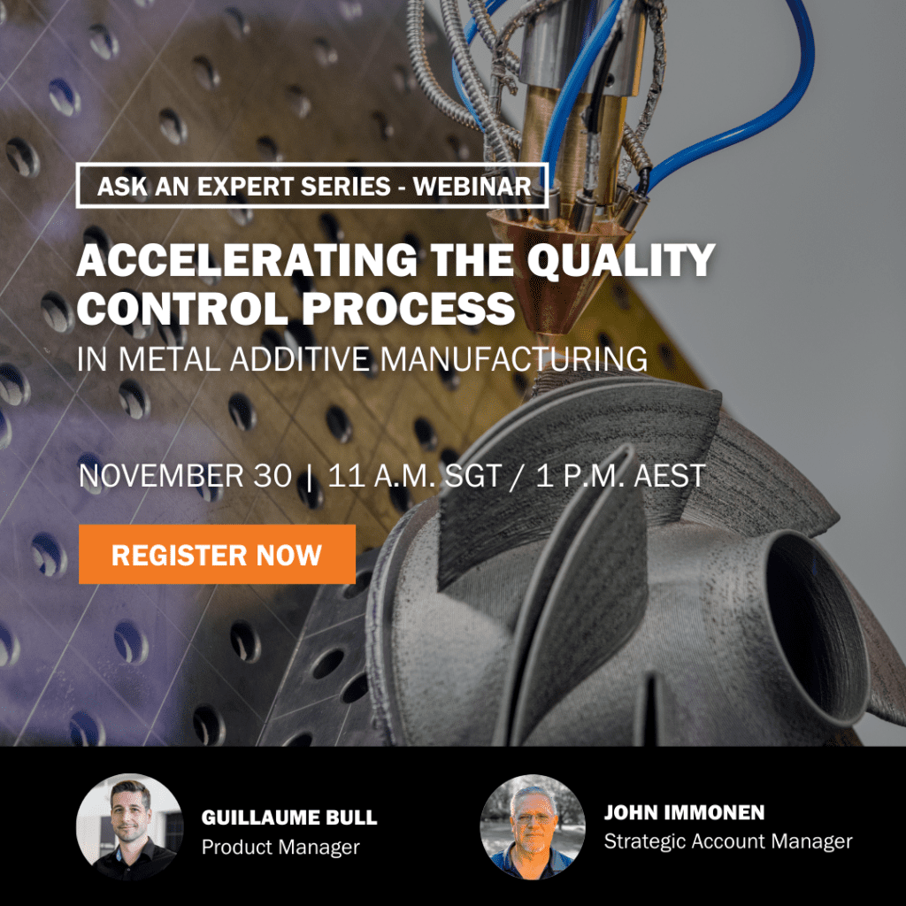Webinar Accelerating the quality control process in metal additive manufacturing Instagram or Twitter 1080x1080