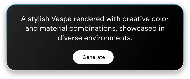 keyshot studio ai vespa prompt