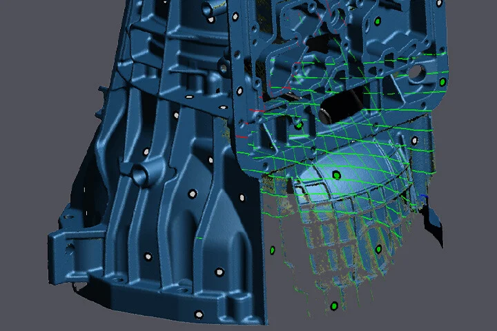 handyscan evo liv mesh visualisation
