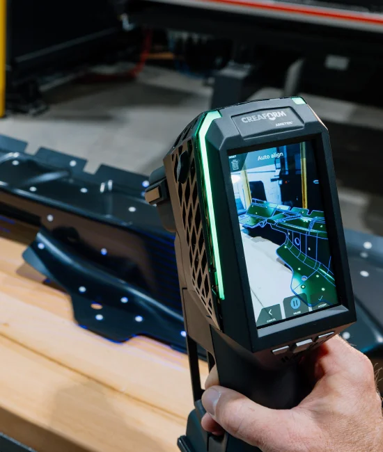 handyscan evo scanning sheet metal